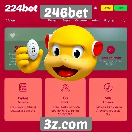 Recursos e funcionalidades disponíveis no site 246bet