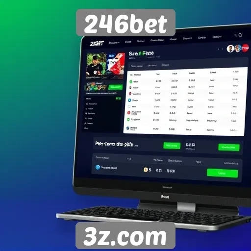 Análise da interface do usuário do site 246bet